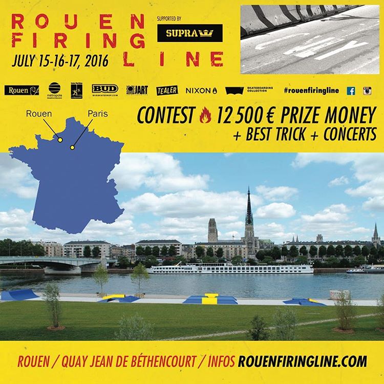 Rouen firing line skate contest - supra - 15 16 17 juillet 2016